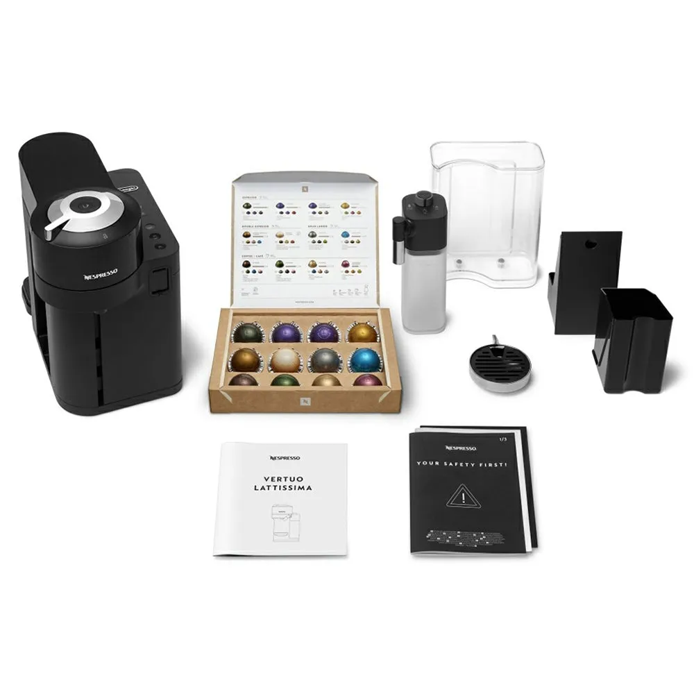 Nespresso Vertuo Lattissima Coffee Machine - Black | ENV300.B