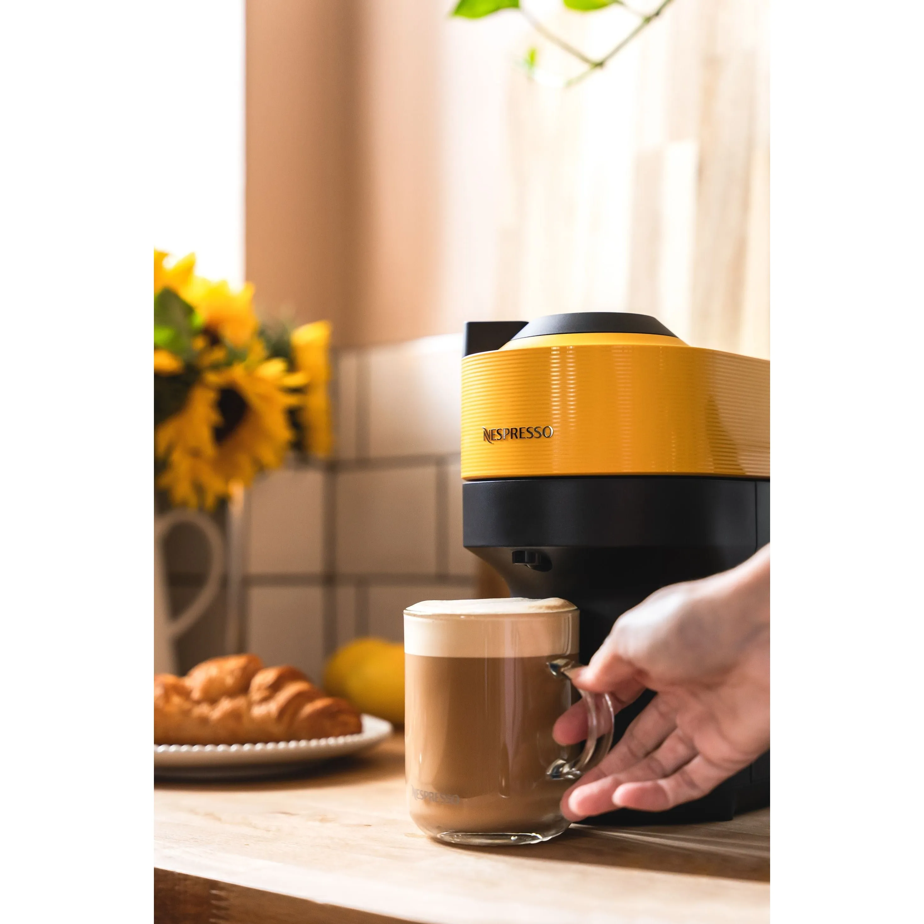 Nespresso Vertuo Pop Pod Coffee Machine - Mango Yellow | 11735