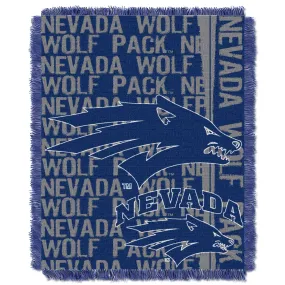 Nevada Reno OFFICIAL Collegiate "Double Play" Woven Jacquard Throw