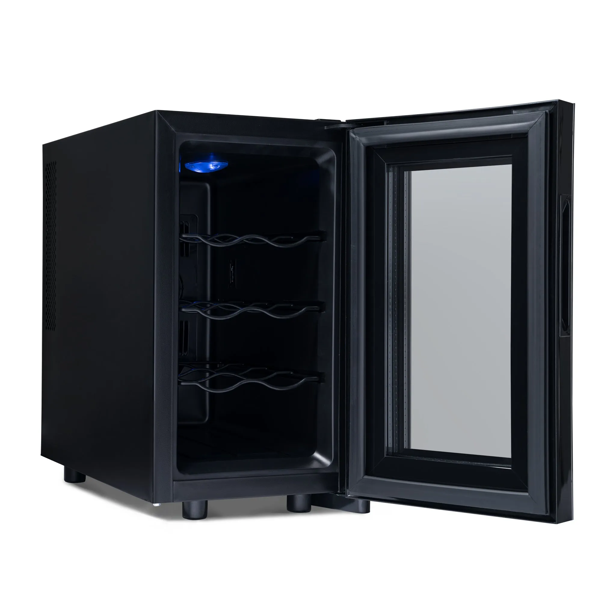 Newair® 8-Bottle 10.2" Black Freestanding Countertop Wine Fridge