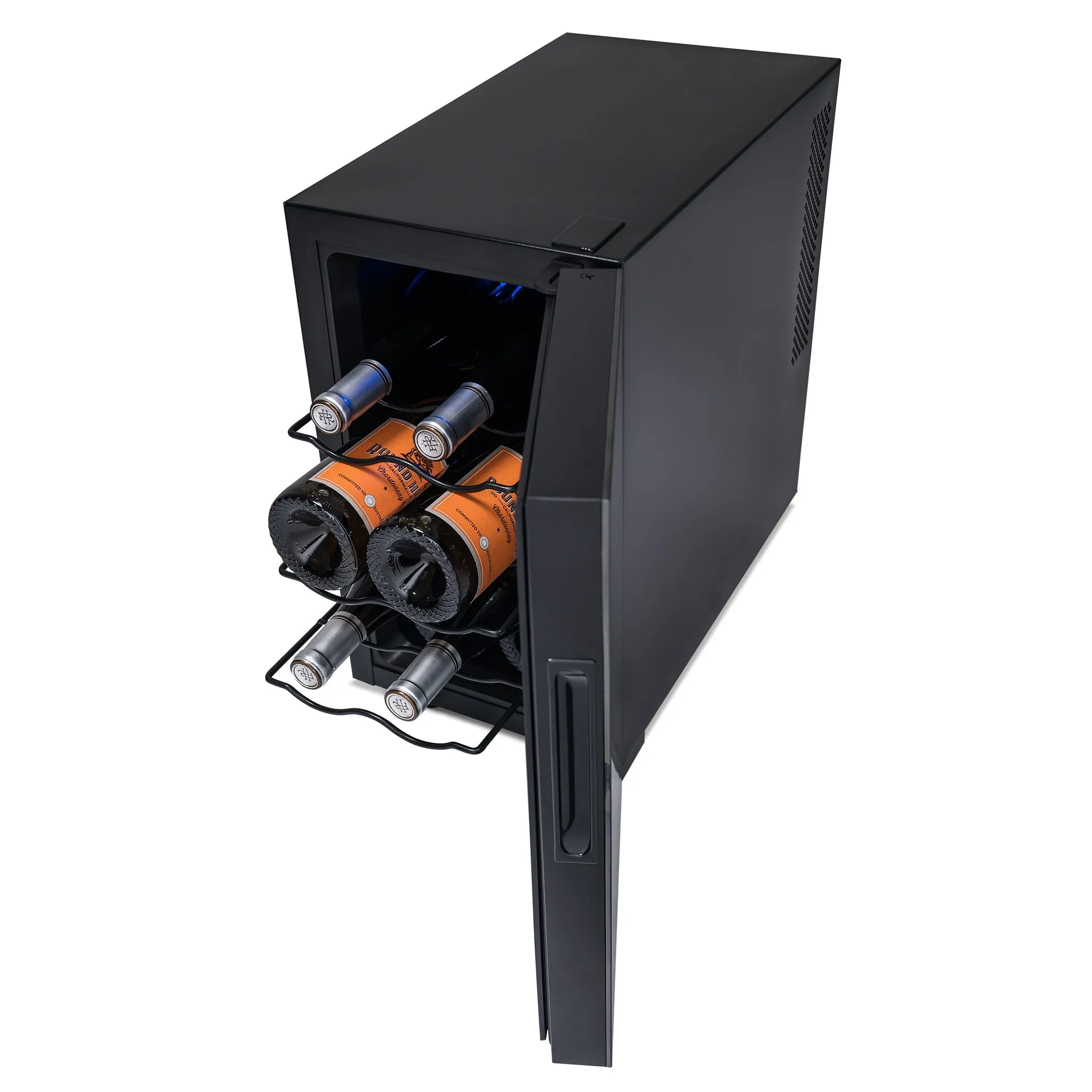 Newair® 8-Bottle 10.2" Black Freestanding Countertop Wine Fridge