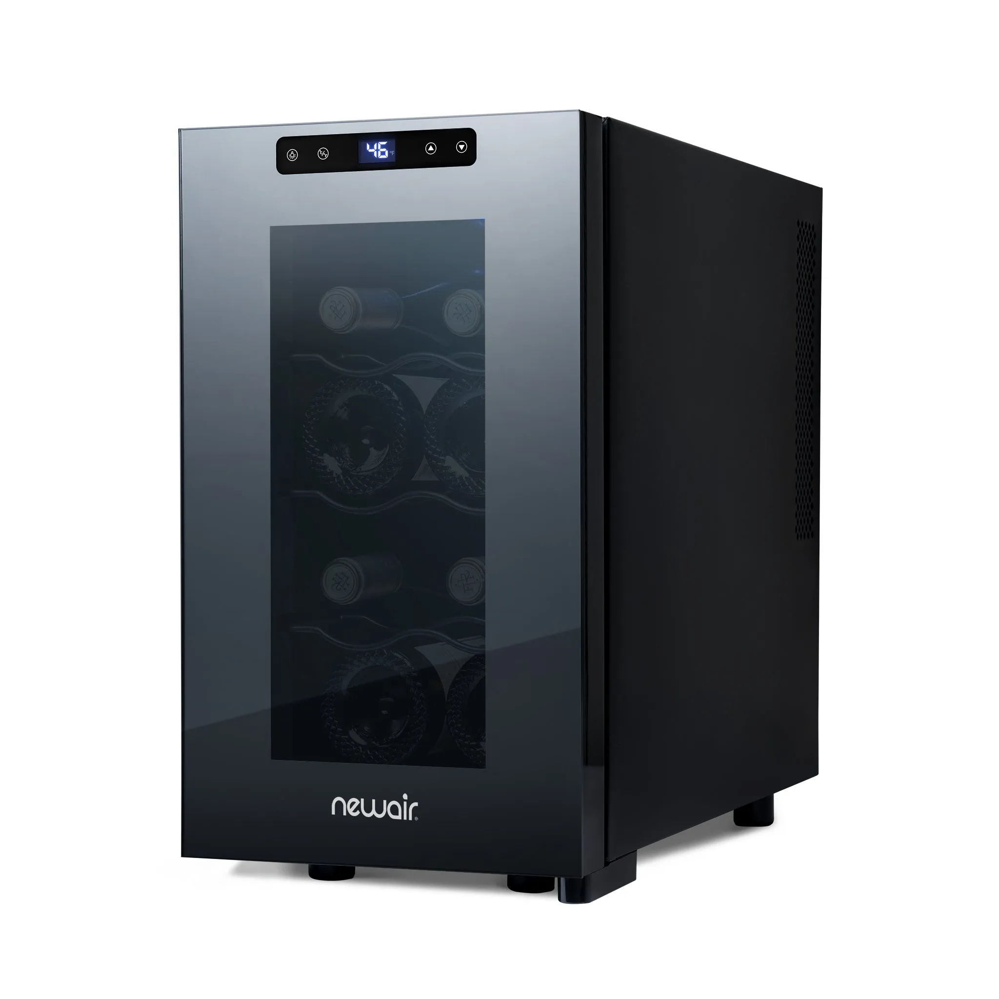 Newair® 8-Bottle 10.2" Black Freestanding Countertop Wine Fridge