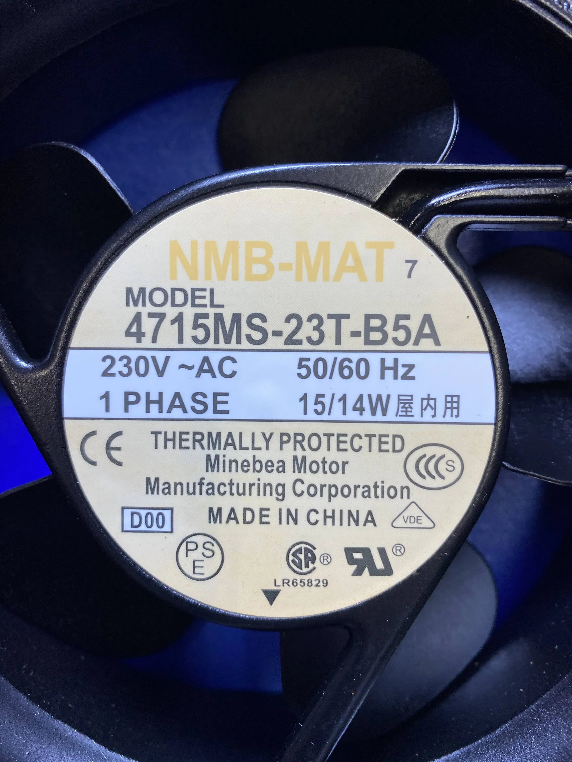 NMB AC FAN, 230V NMB 4715MS-23T-B5A | Pex Parts