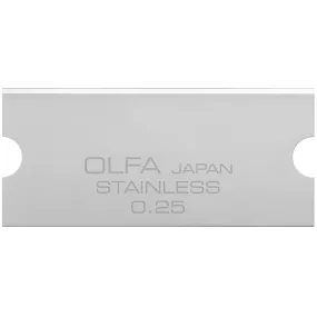 OLFA 1141614 GSB-2S/6B SS GLASS SCRAPER BLADE 18MM 6 PACK