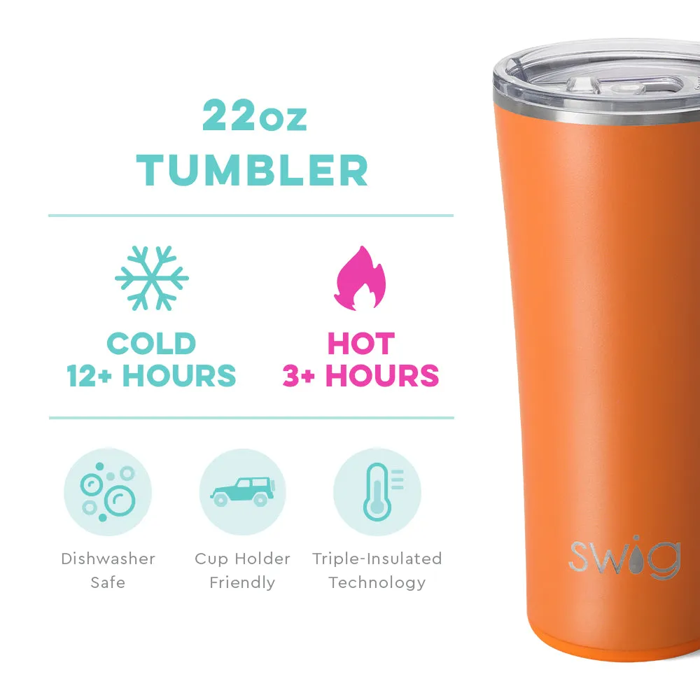 ORANGE { TUMBLER } -22 oz