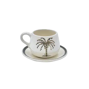 Palm Coffee Cup & Saucer