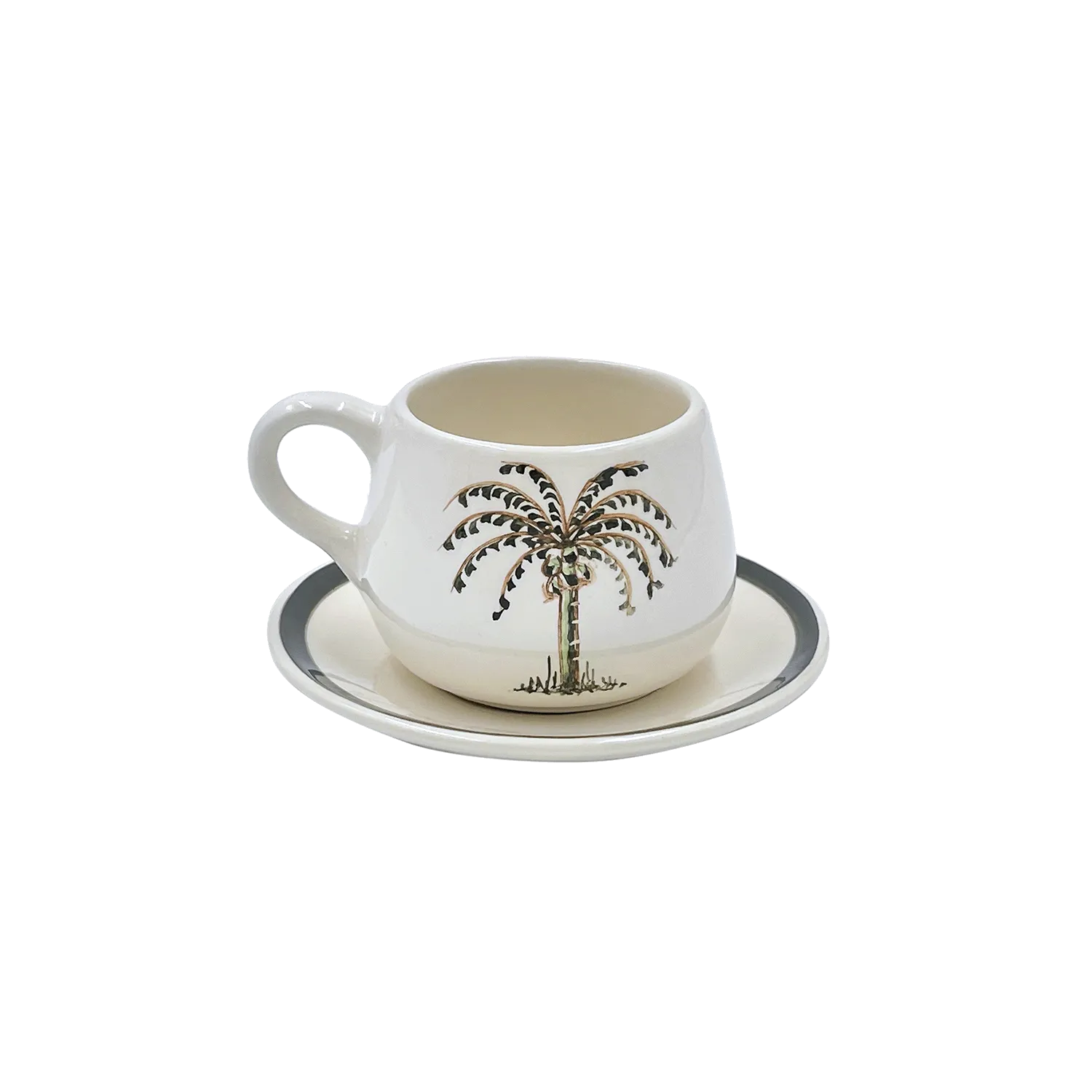 Palm Coffee Cup & Saucer