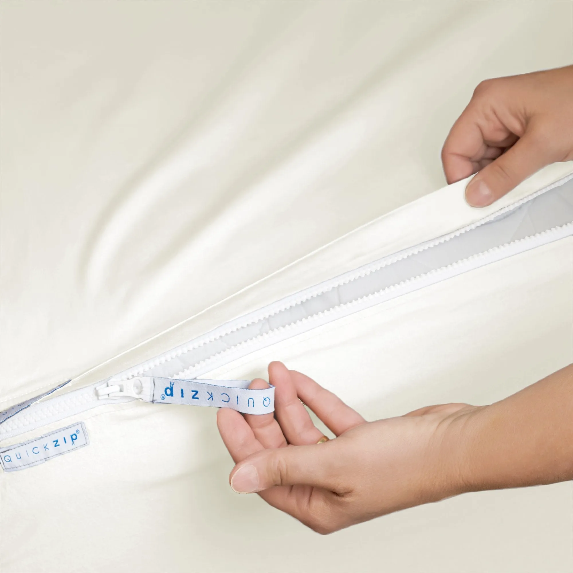 Percale Fitted Sheet (Base   Zip Sheet ) - Split Cal King