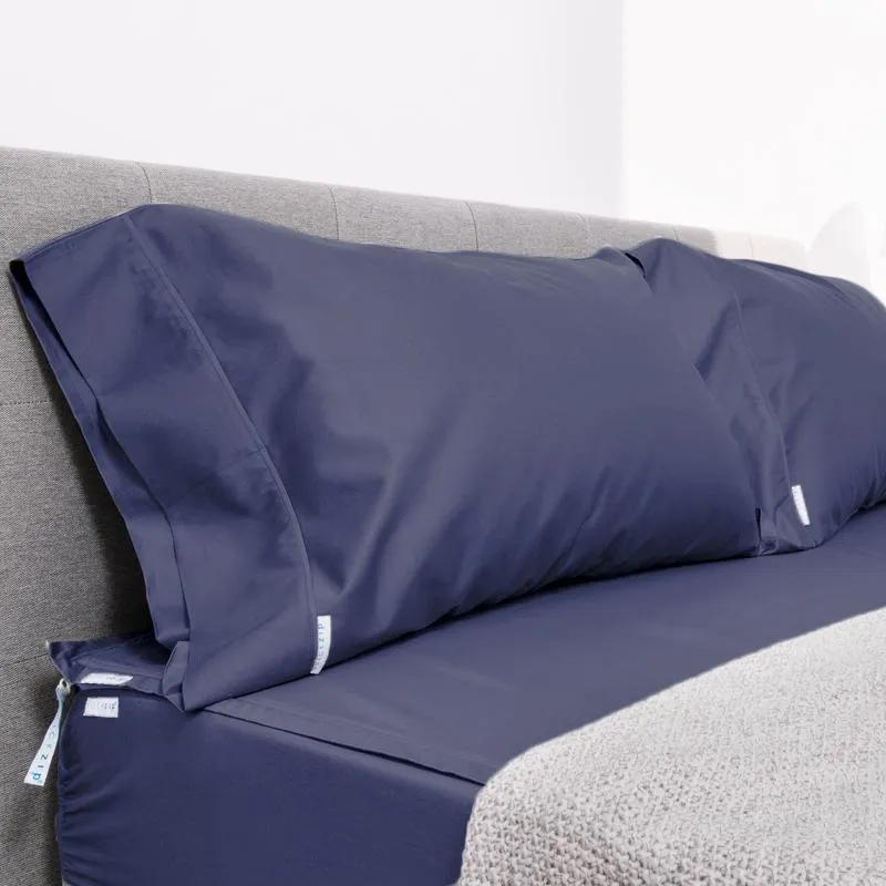 Percale Fitted Sheet (Base   Zip Sheet ) - Split Cal King