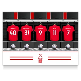 Personalised Nottingham Forest FC Dressing Room Poster