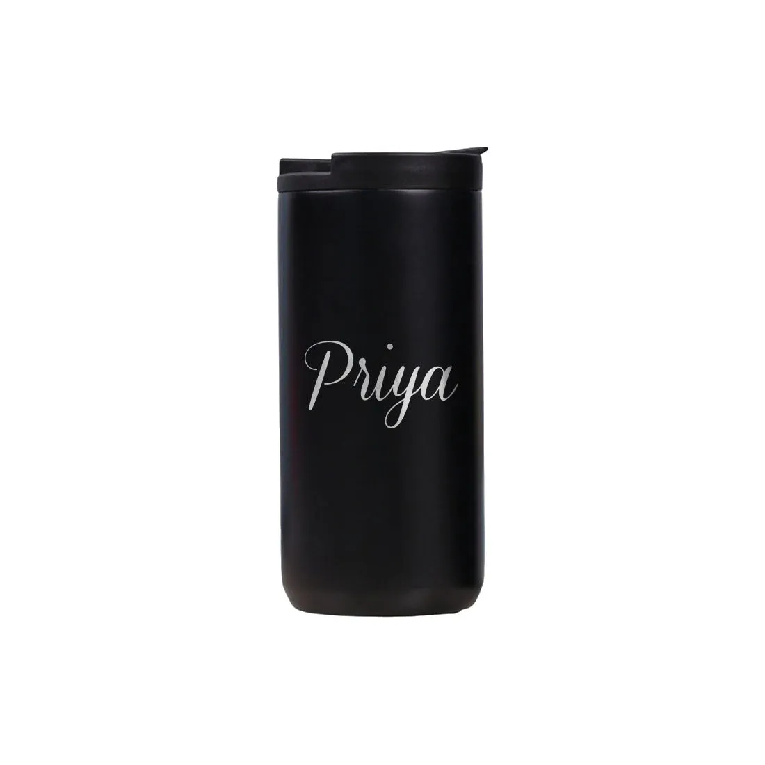 Personalized Coffee Tea Travel Mug Tumbler With Name Initials Monogram Engraved (400 ML)