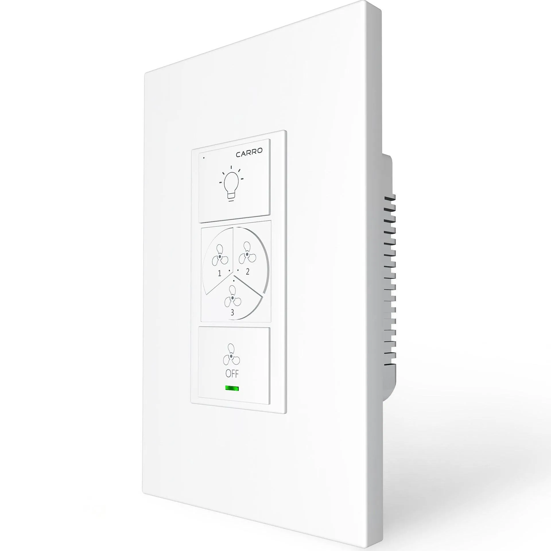 Pilot Smart Wall Switch For Ceiling Fans(3-Gang), Works with Amazon Alexa, Google Assistant, and Siri Shortcuts