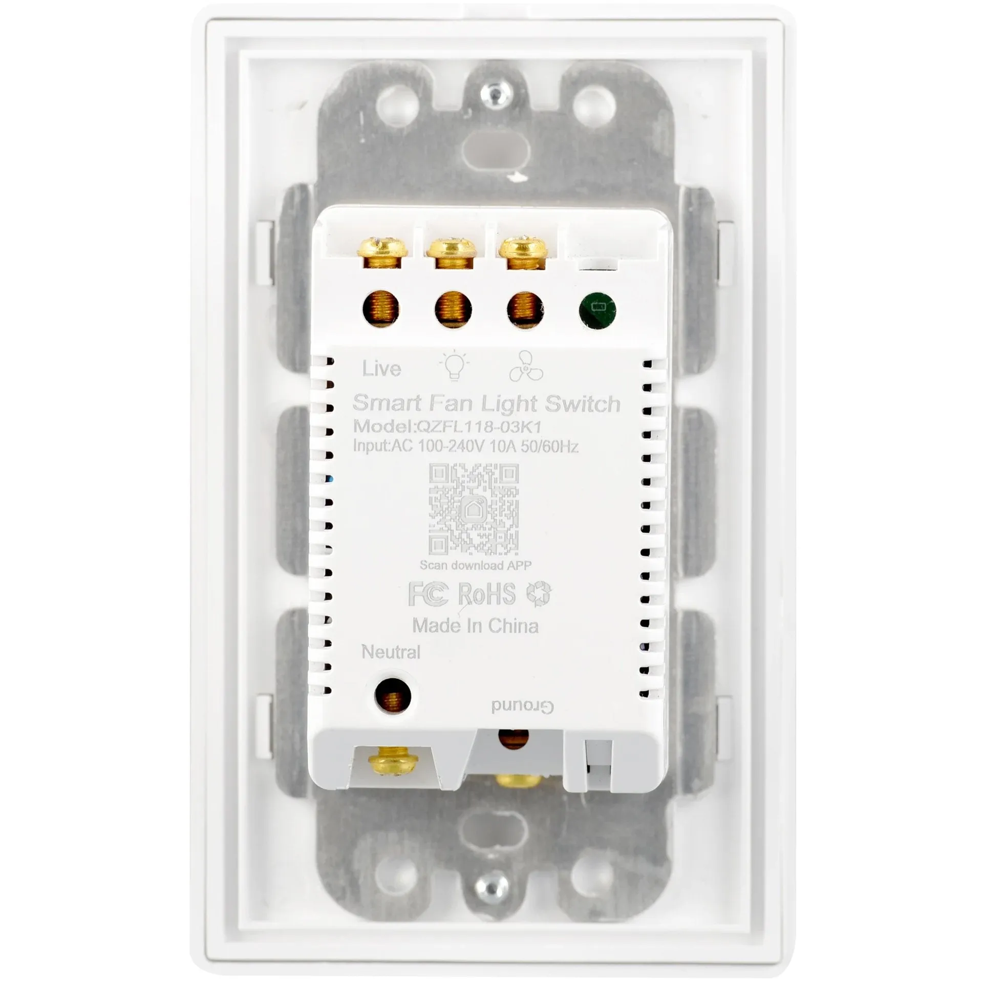 Pilot Smart Wall Switch For Ceiling Fans(3-Gang), Works with Amazon Alexa, Google Assistant, and Siri Shortcuts