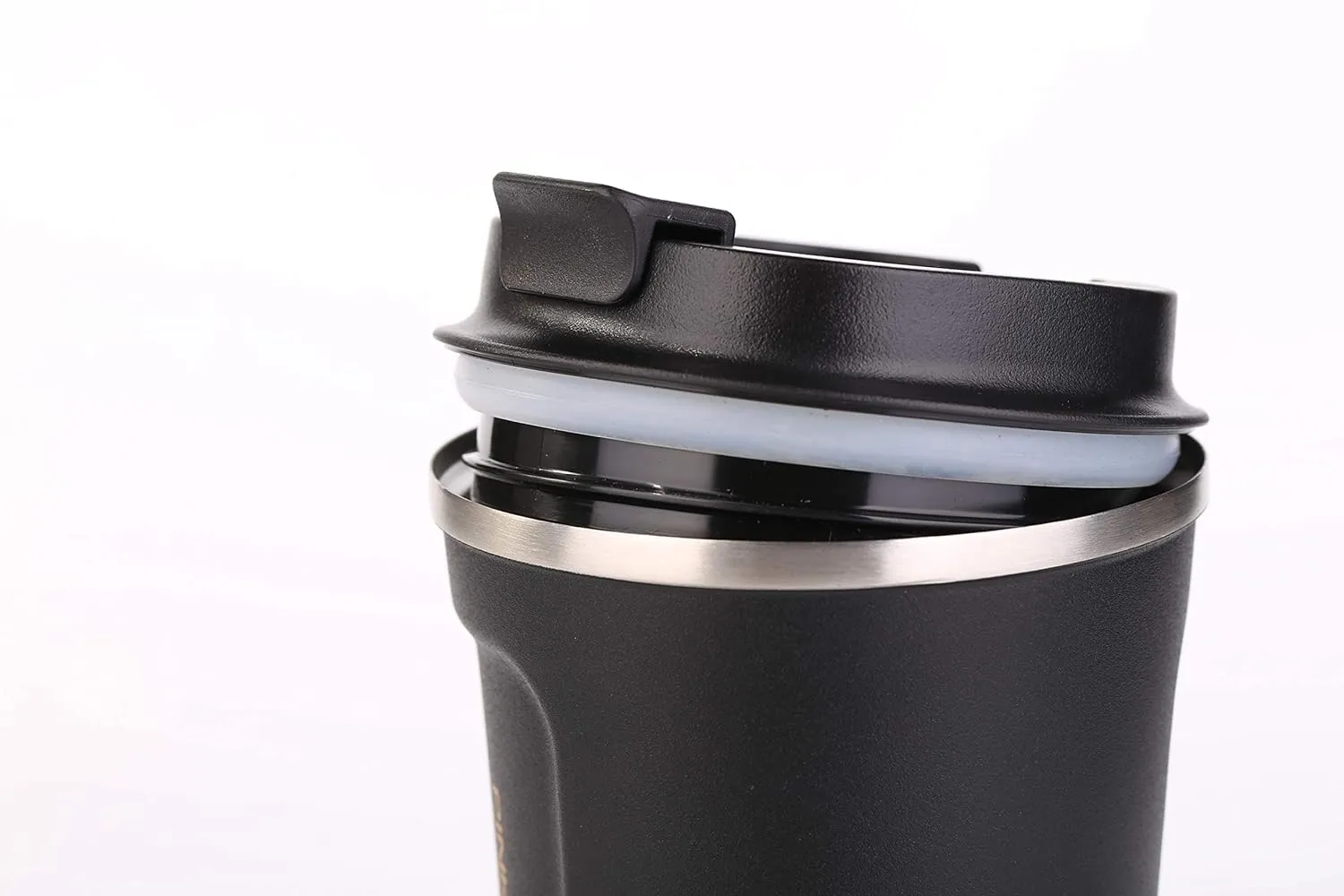 (PINKAH) Stainless Steel Insulated Reusable Vacuum Coffee Cup (500 ML) - Black