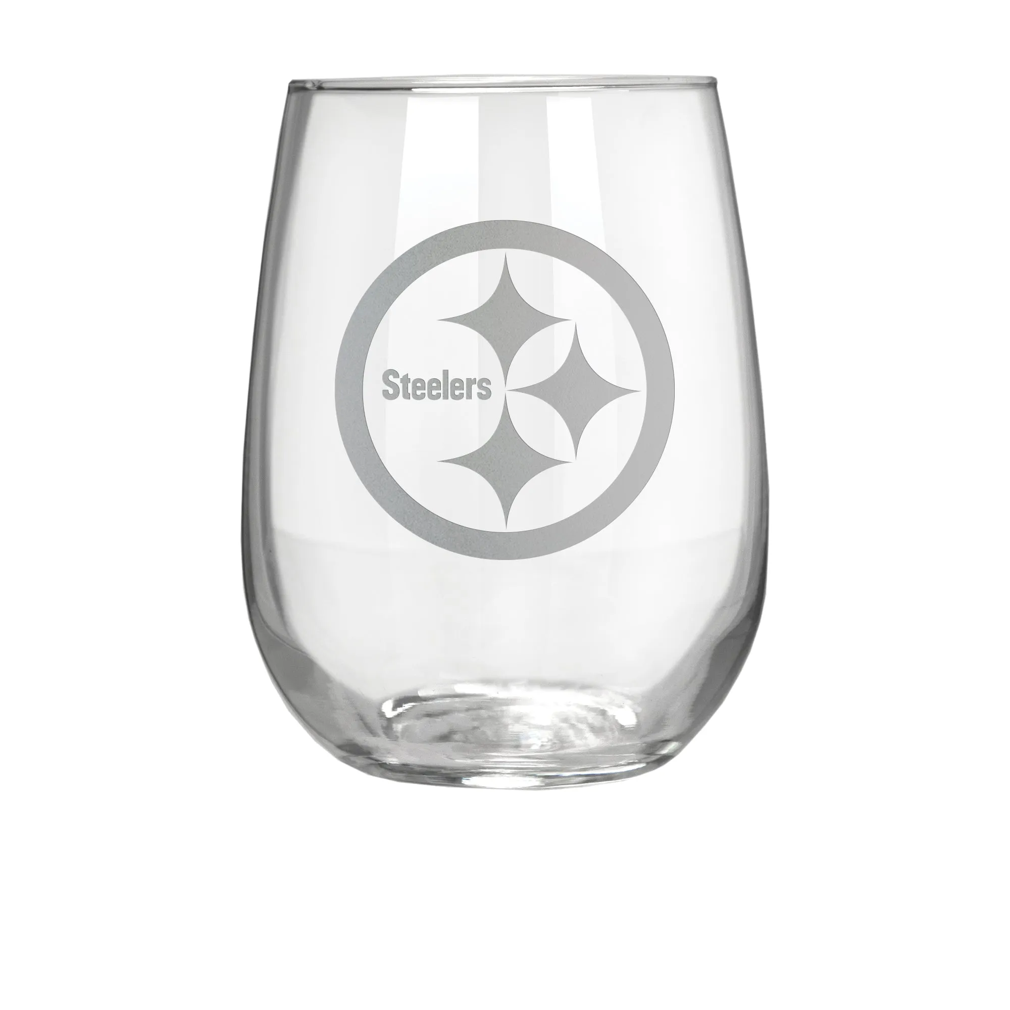 Pittsburgh Steelers 17 oz. Stemless Wine Glass