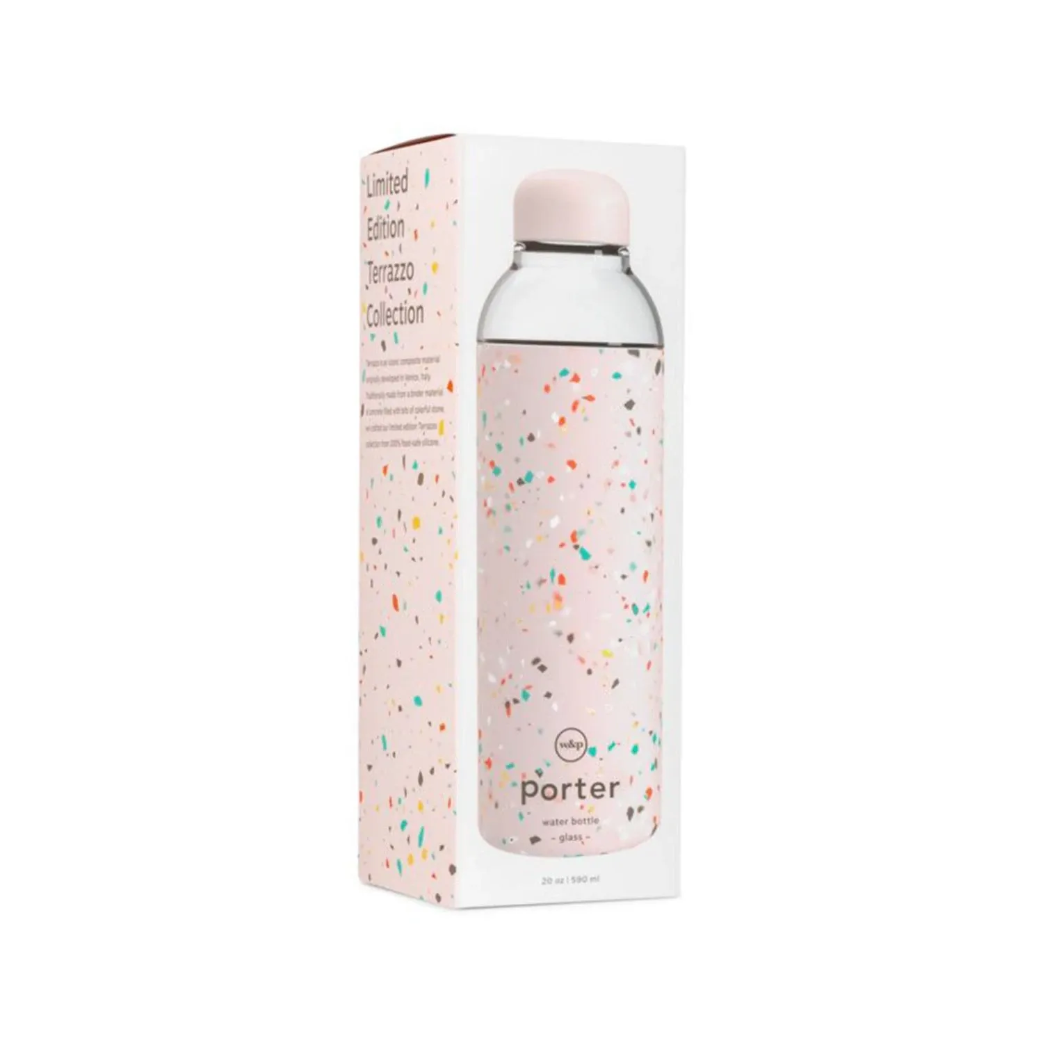 porter | glass bottle | terrazzo blush - LC