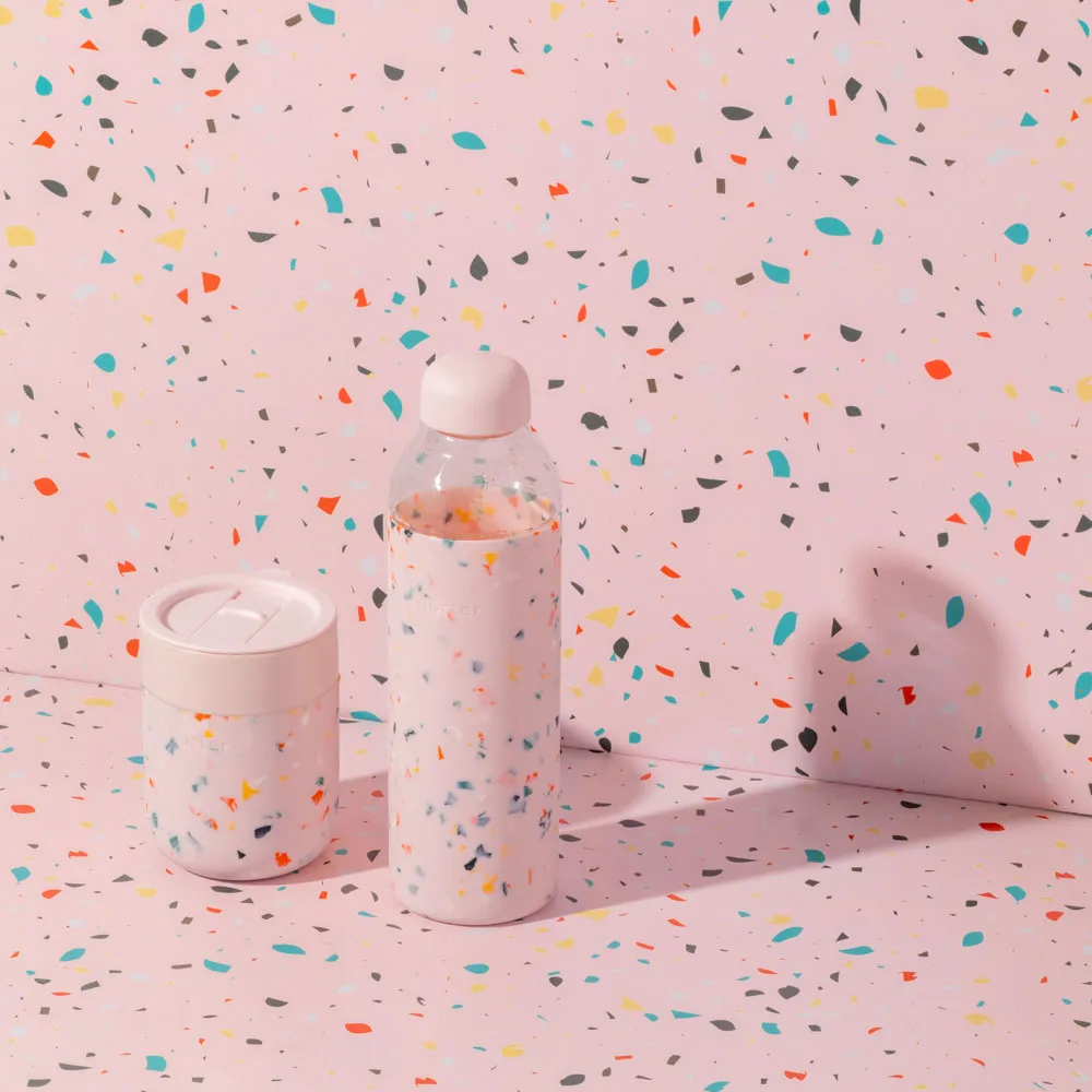 porter | glass bottle | terrazzo blush - LC