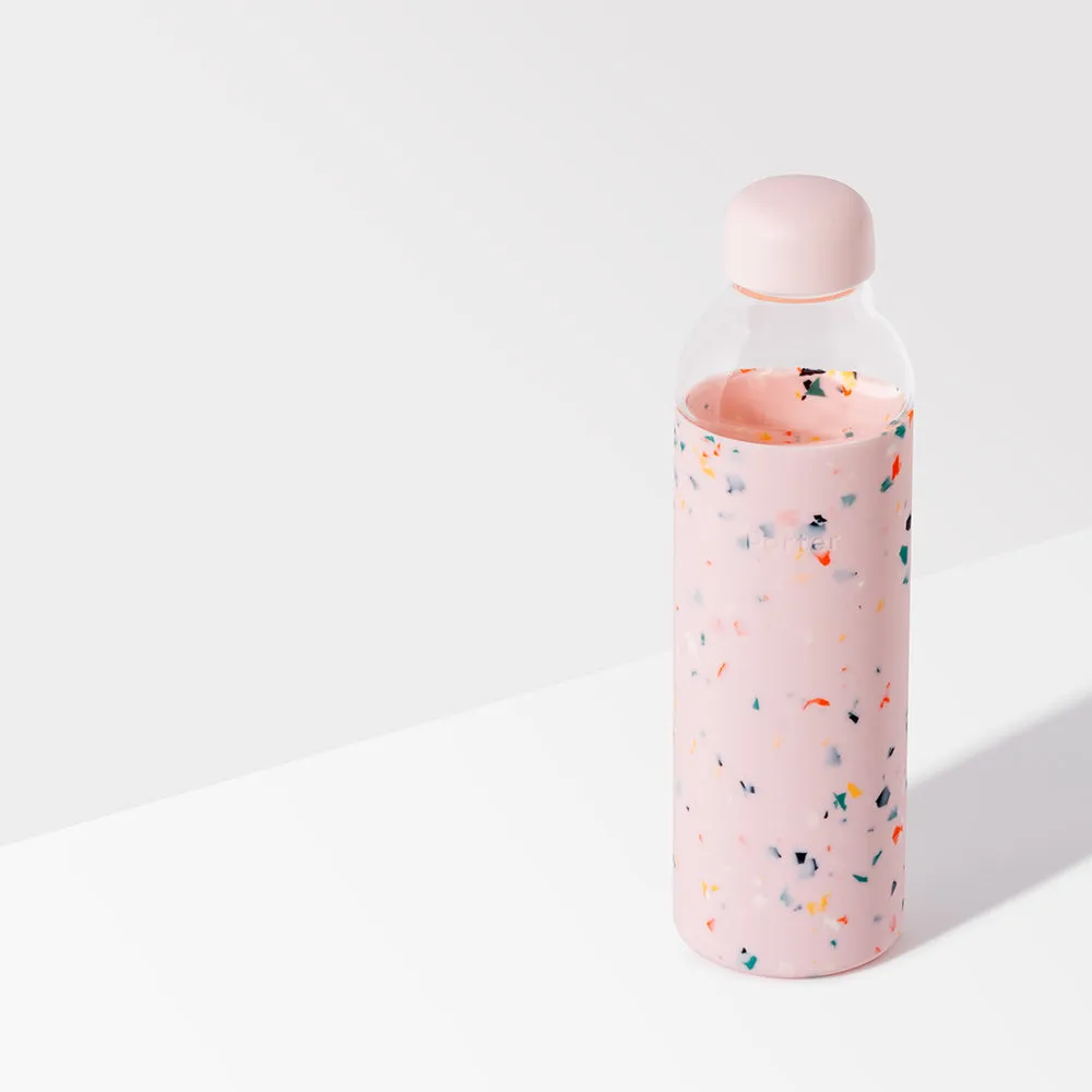 porter | glass bottle | terrazzo blush - LC