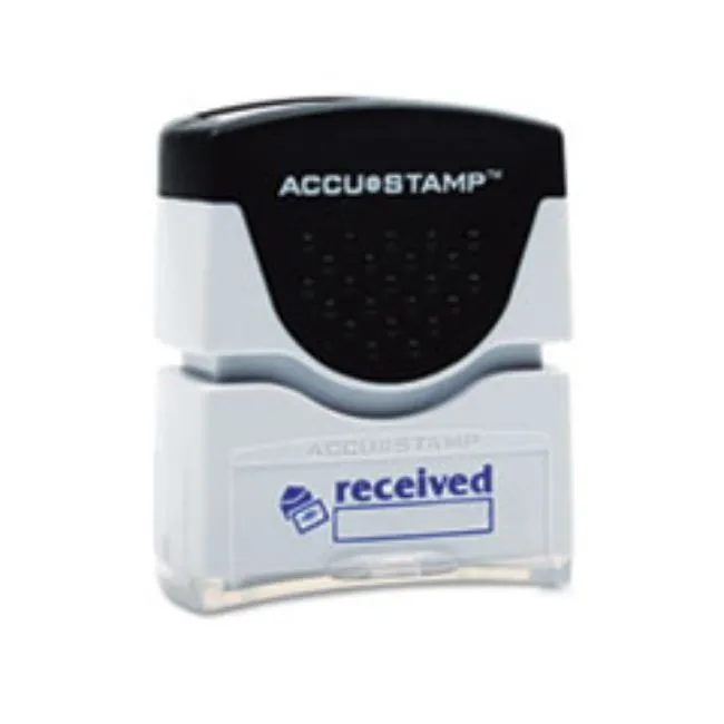 PRE-INKED MESSAGE STAMP, RECEIVED, BLUE (5 per pack)