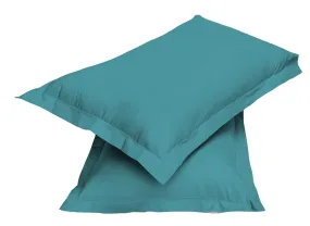 Premium Teal Standard Size 2 Piece Set Pillow Cover 50x75cm with Super soft Brushed Fabric