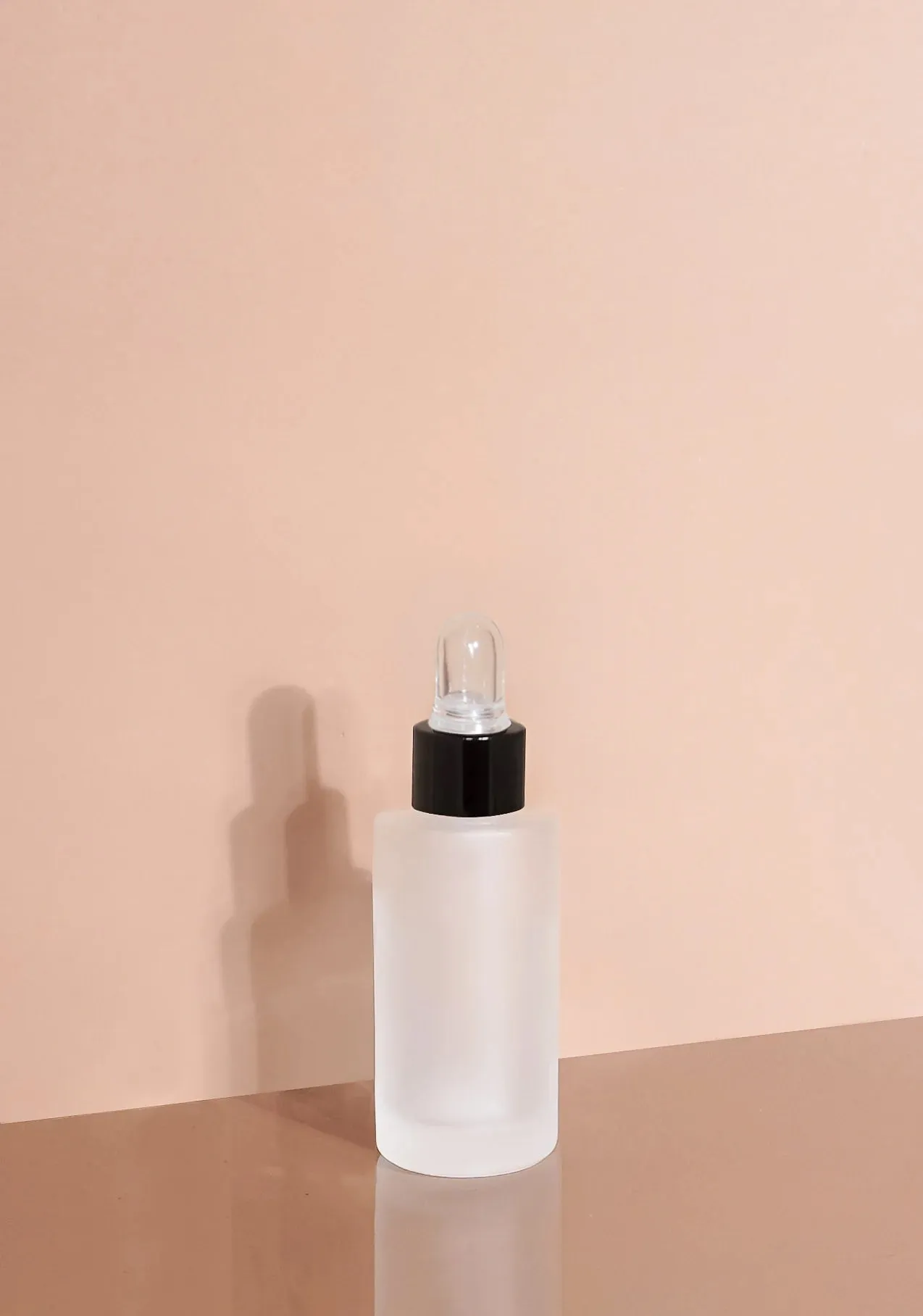 Princi Glass Bottle | Frost | Clear Rubber Dropper