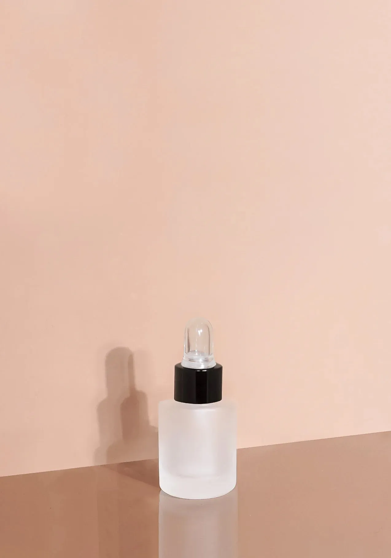 Princi Glass Bottle | Frost | Clear Rubber Dropper