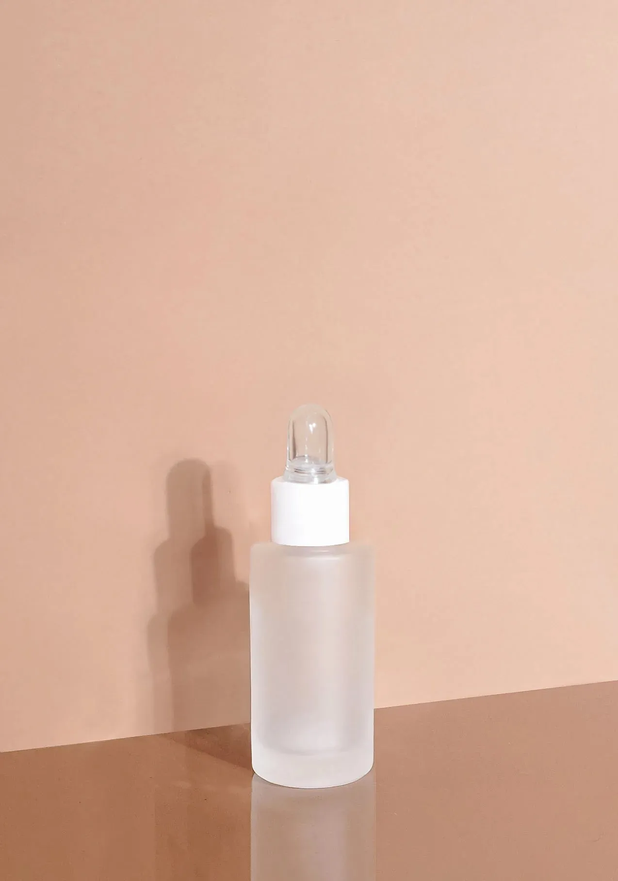 Princi Glass Bottle | Frost | Clear Rubber Dropper