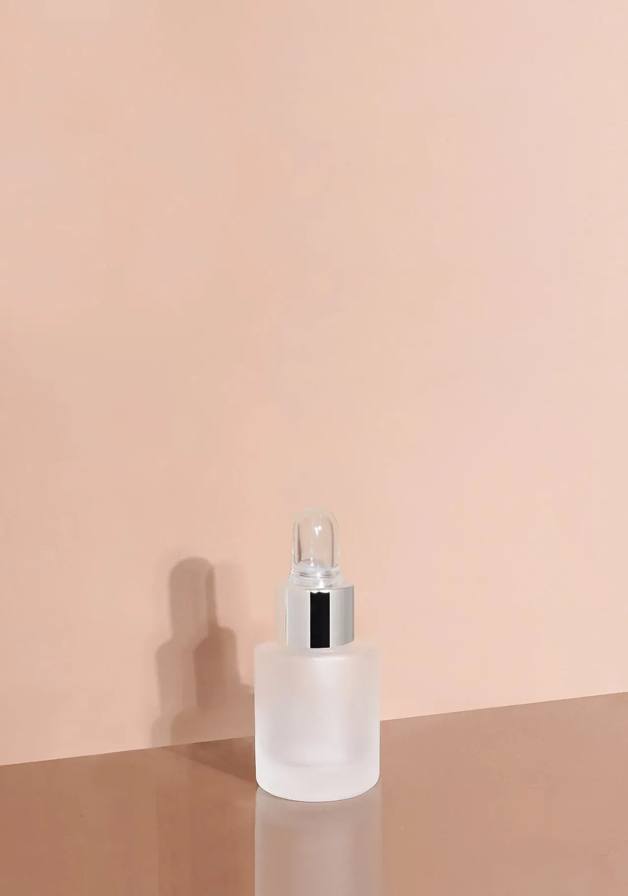 Princi Glass Bottle | Frost | Clear Rubber Dropper