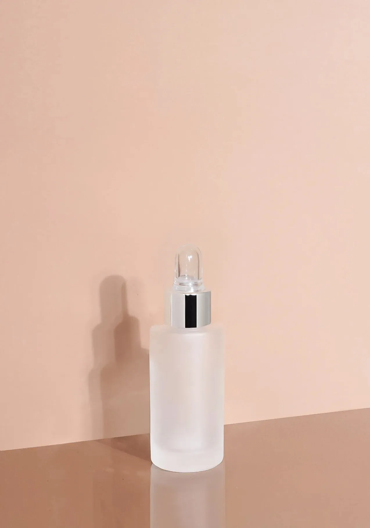 Princi Glass Bottle | Frost | Clear Rubber Dropper