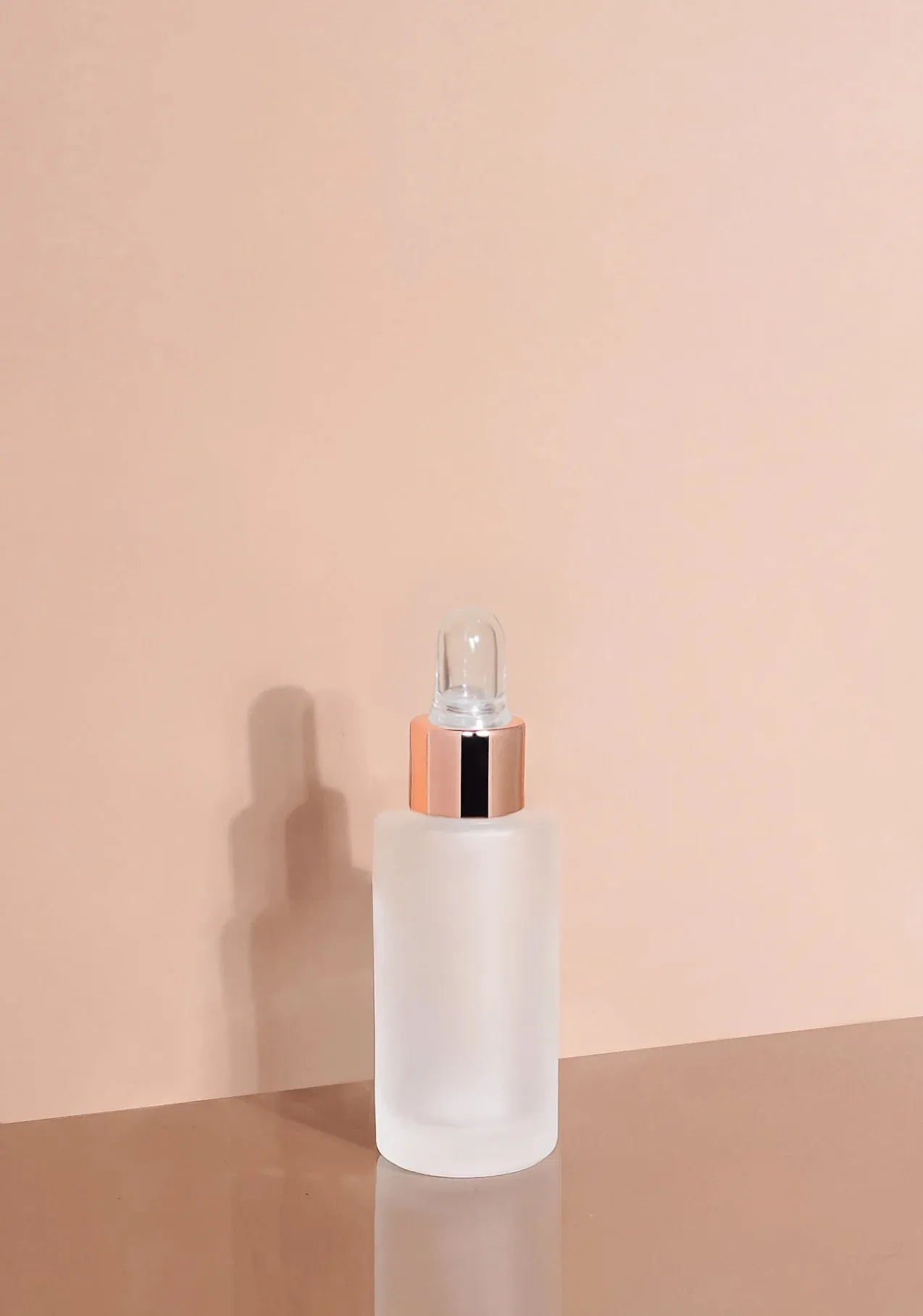 Princi Glass Bottle | Frost | Clear Rubber Dropper