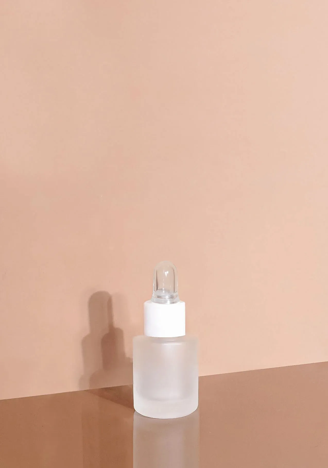 Princi Glass Bottle | Frost | Clear Rubber Dropper