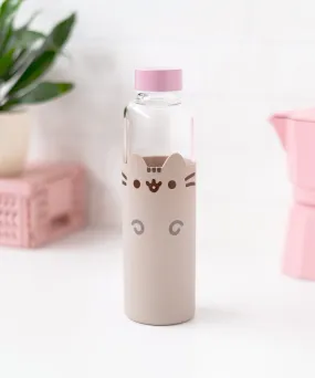 Pusheen Glass Water Bottle