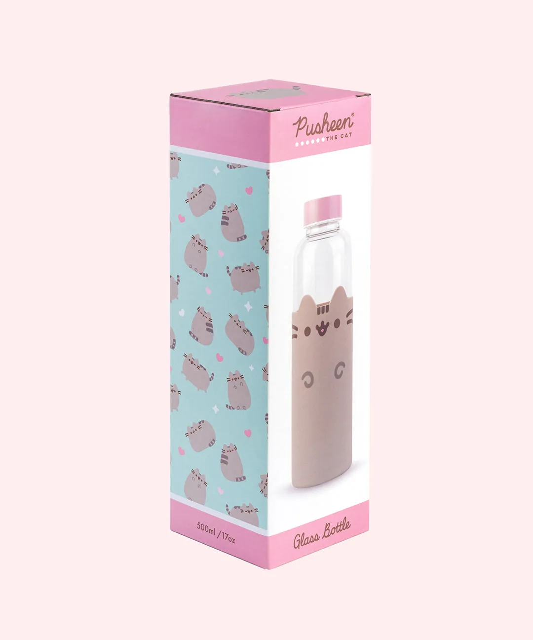 Pusheen Glass Water Bottle