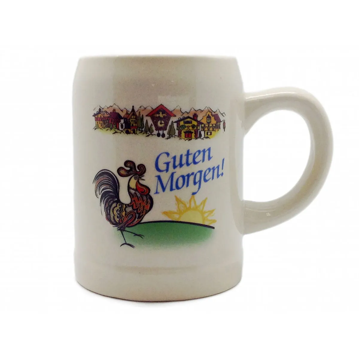 "Guten Morgen" German Stoneware Coffee Mug