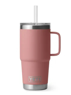 Rambler 739ml Sandstone Pink Straw Mug