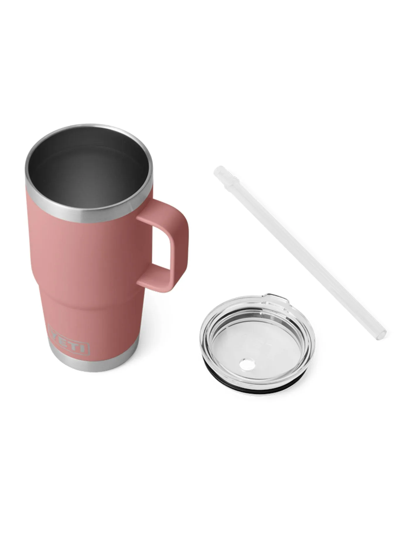 Rambler 739ml Sandstone Pink Straw Mug