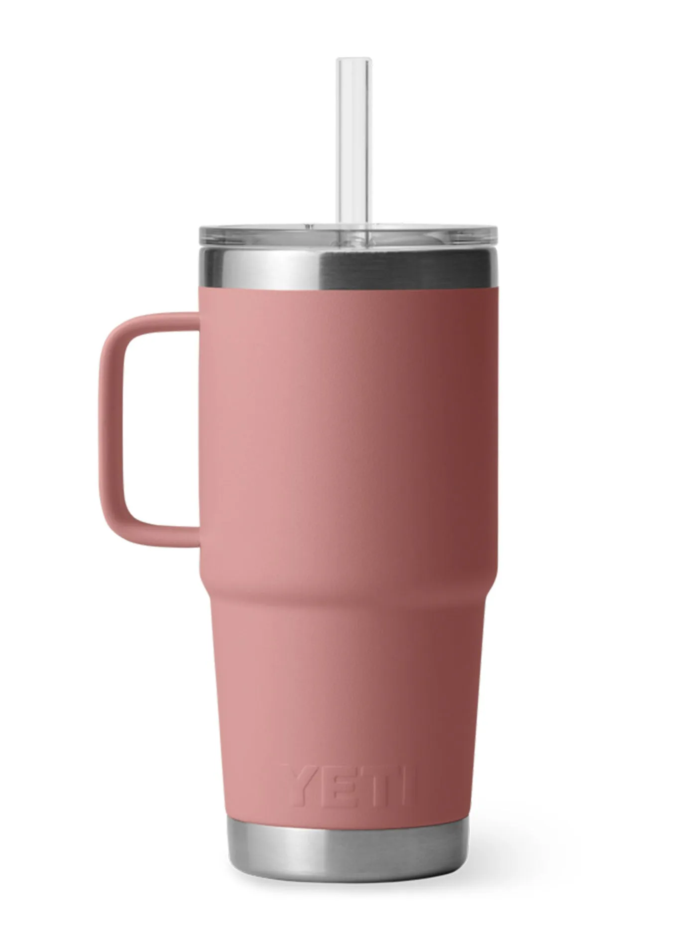 Rambler 739ml Sandstone Pink Straw Mug