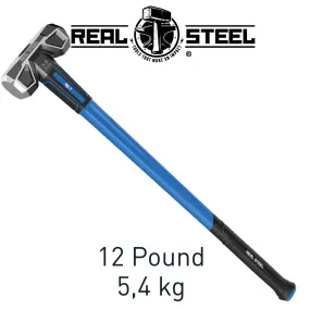 REAL STEEL HAMMER SLEDGE CROSS STRIKE 5.4KG 12LB GRAPH. HANDLE 900MM REAL STEEL RSH0533