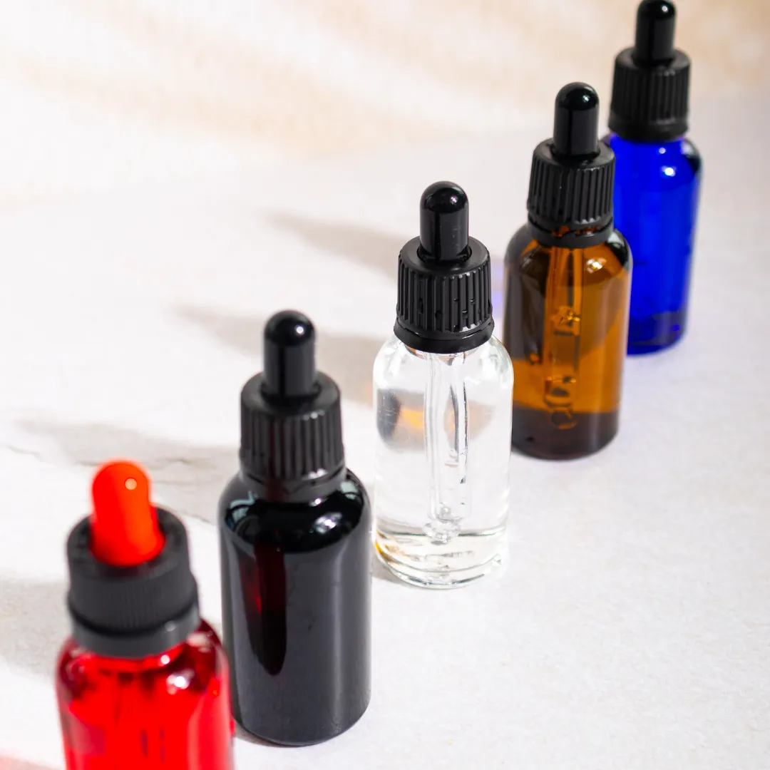 Red Dropper Bottle 30ml with Lid