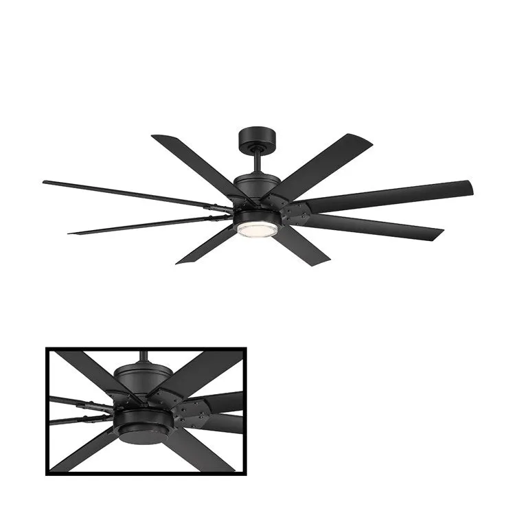 Renegade 52" Eight-Blade Indoor/Outdoor Smart Ceiling Fan with 3000K LED Light Kit and Remote Control & Wall Cradle