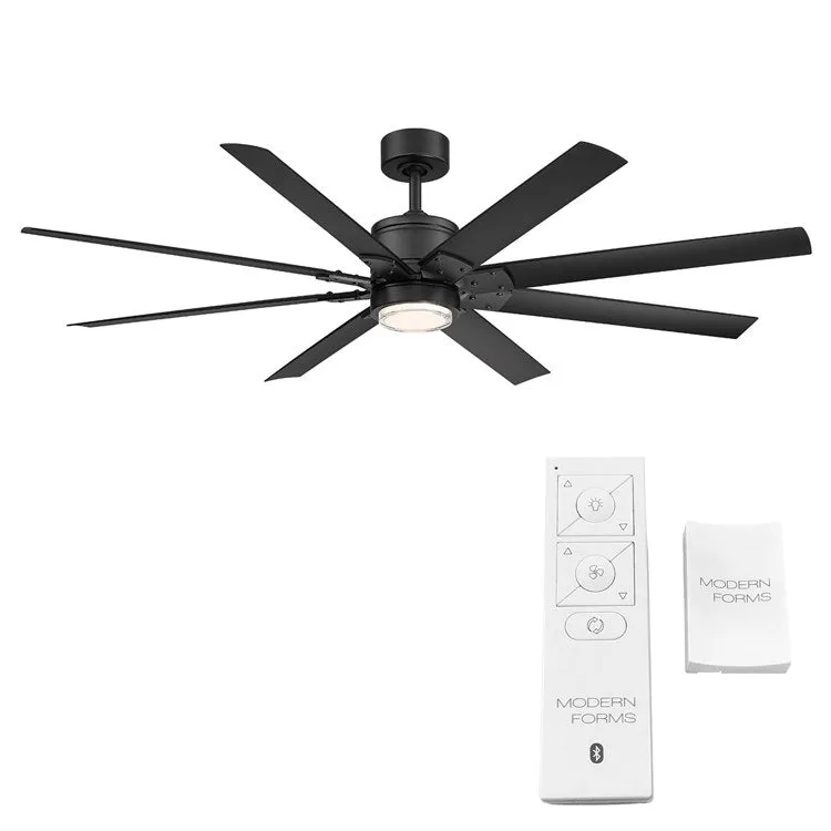 Renegade 66" Eight-Blade Indoor/Outdoor Smart Ceiling Fan with 3500K LED Light Kit and Remote Control & Wall Cradle