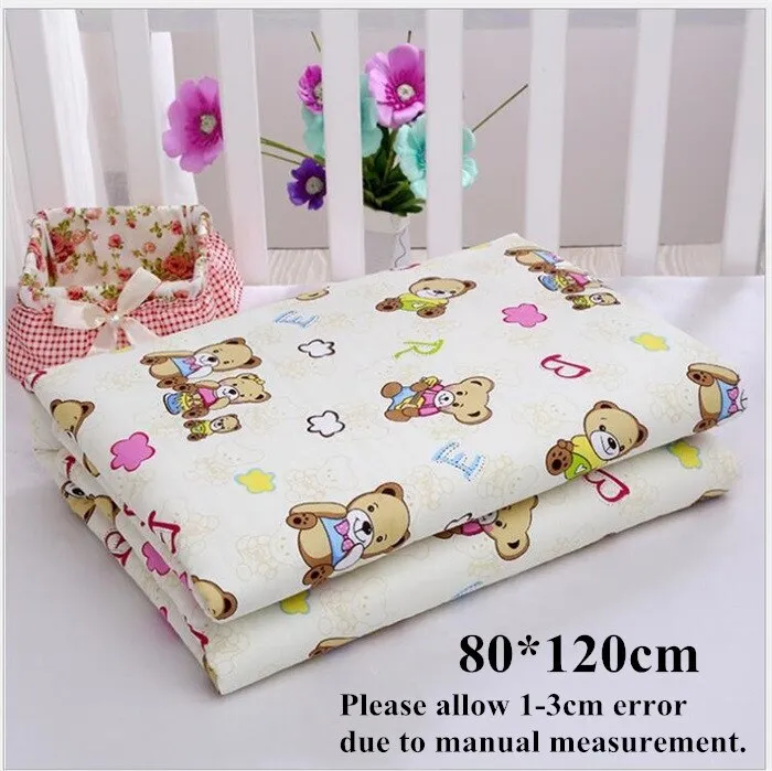 Reusable Cloth Diaper Baby Changing Pad Newborn Cotton Waterproof Washable Changing Pats Floor Play Mat Mattress Cover Sheet