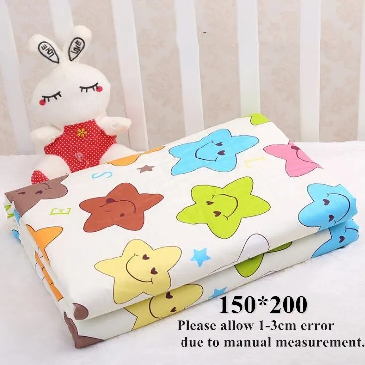 Reusable Cloth Diaper Baby Changing Pad Newborn Cotton Waterproof Washable Changing Pats Floor Play Mat Mattress Cover Sheet