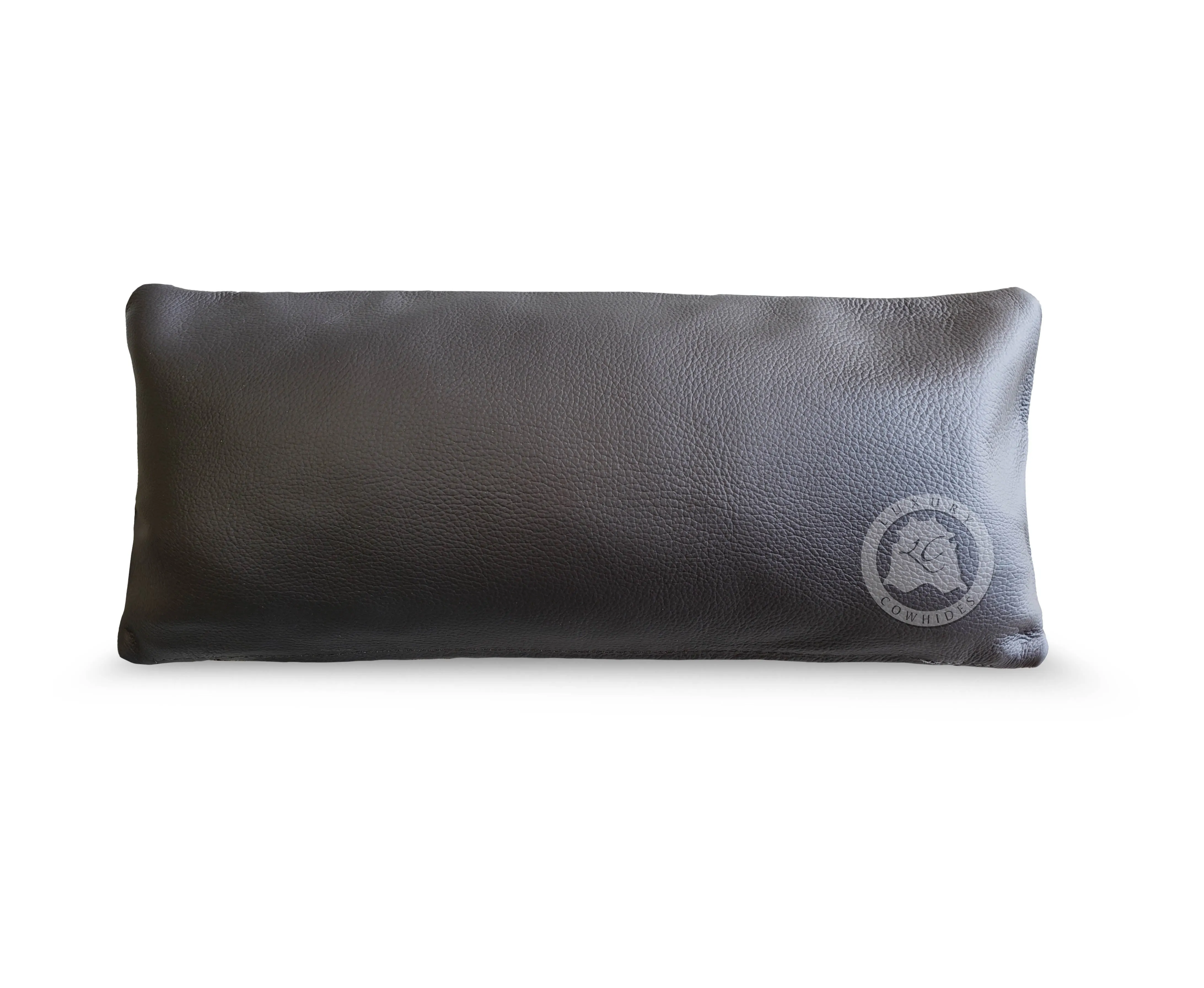 Salt & Pepper Black Cowhide Pillow Cover, 7" x 15"