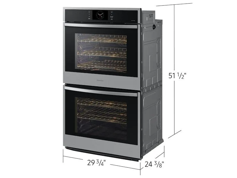 Samsung NV51CG600DSRAA 30" Double Wall Oven with Steam Cook in Stainless Steel