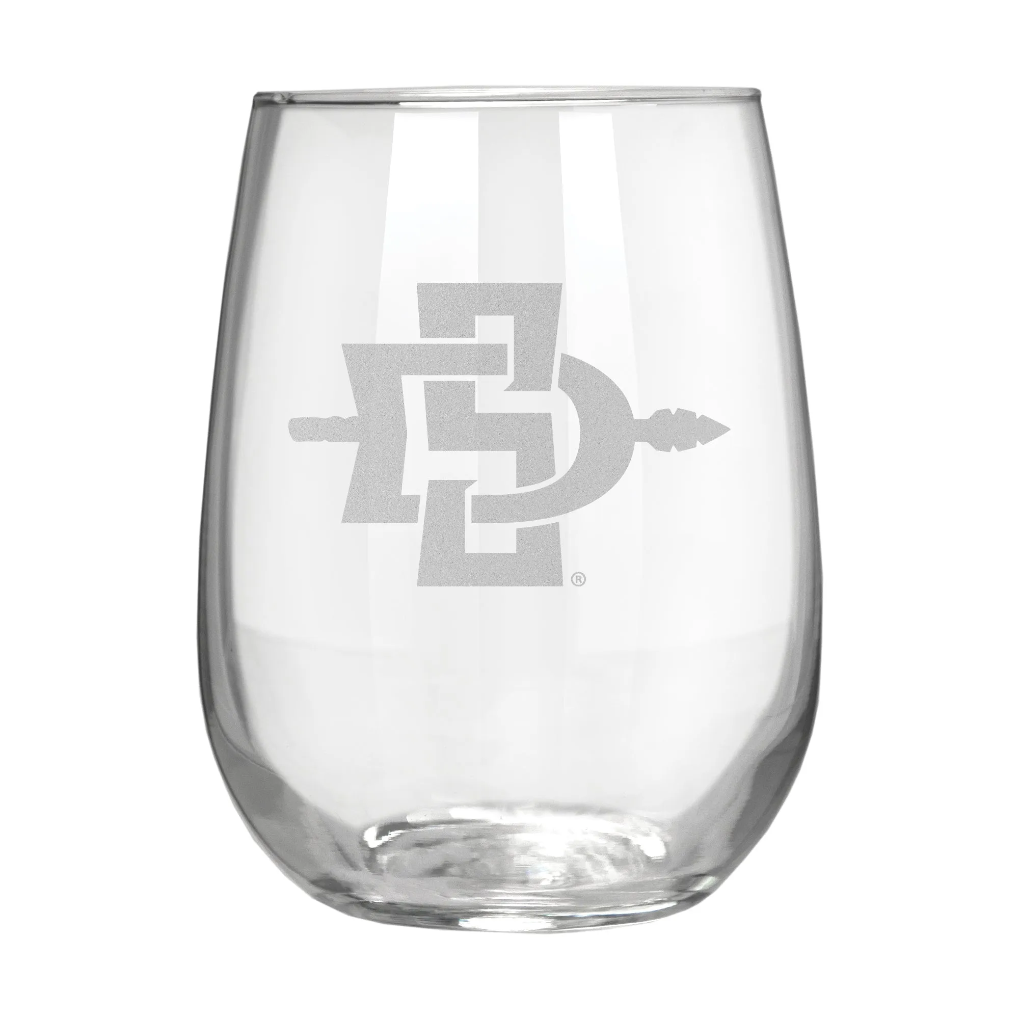 San Diego State Aztecs 17 oz. Stemless Wine Glass