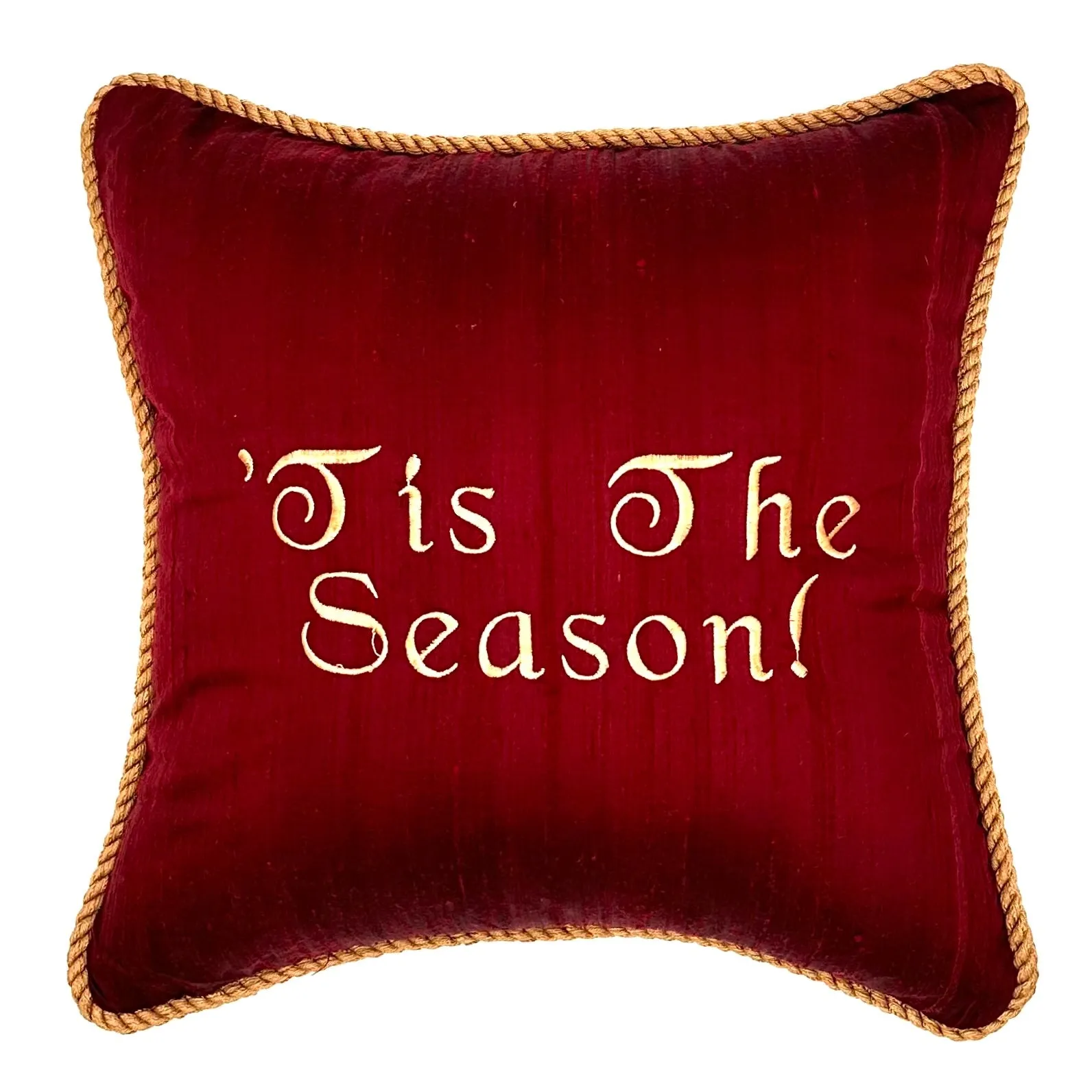 Scarlet Christmas Throw Pillow Cover 14x14