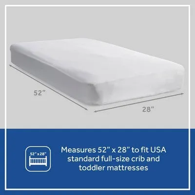 Sealy Fresh Flow Breathable Waterproof Crib Mattress Pad