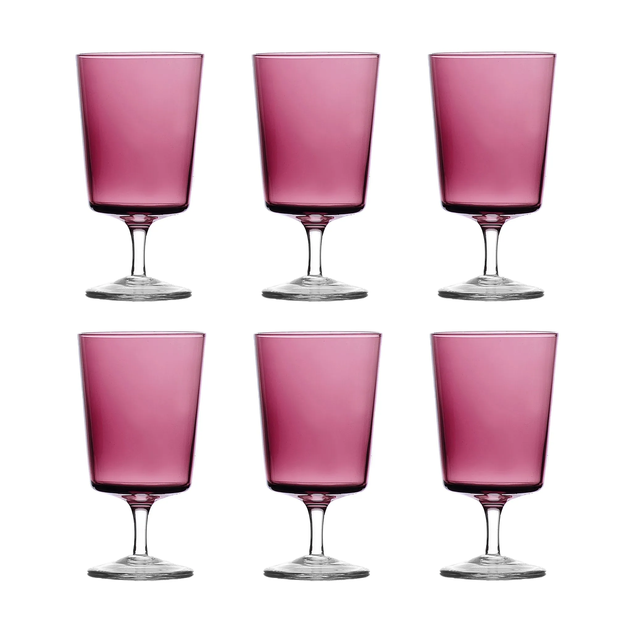 Set of 6 Ichendorf Milano Violet Stemmed Wine Glass