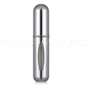 Silver Refillable Perfume Spray Atomizer